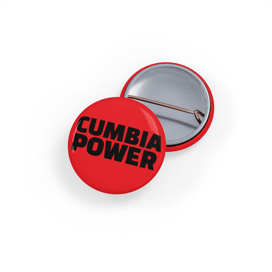 Cumbia Power Round Pins | Music Lover Badge, Statement Pins, Fun Accessories, Festival Gear, Gift for Friends