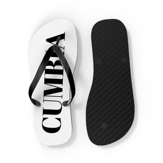 Cumba Power Flip Flops, Summer Footwear, Beach Sandals, Vacation Shoes, Inspirational Summer Flip Flops