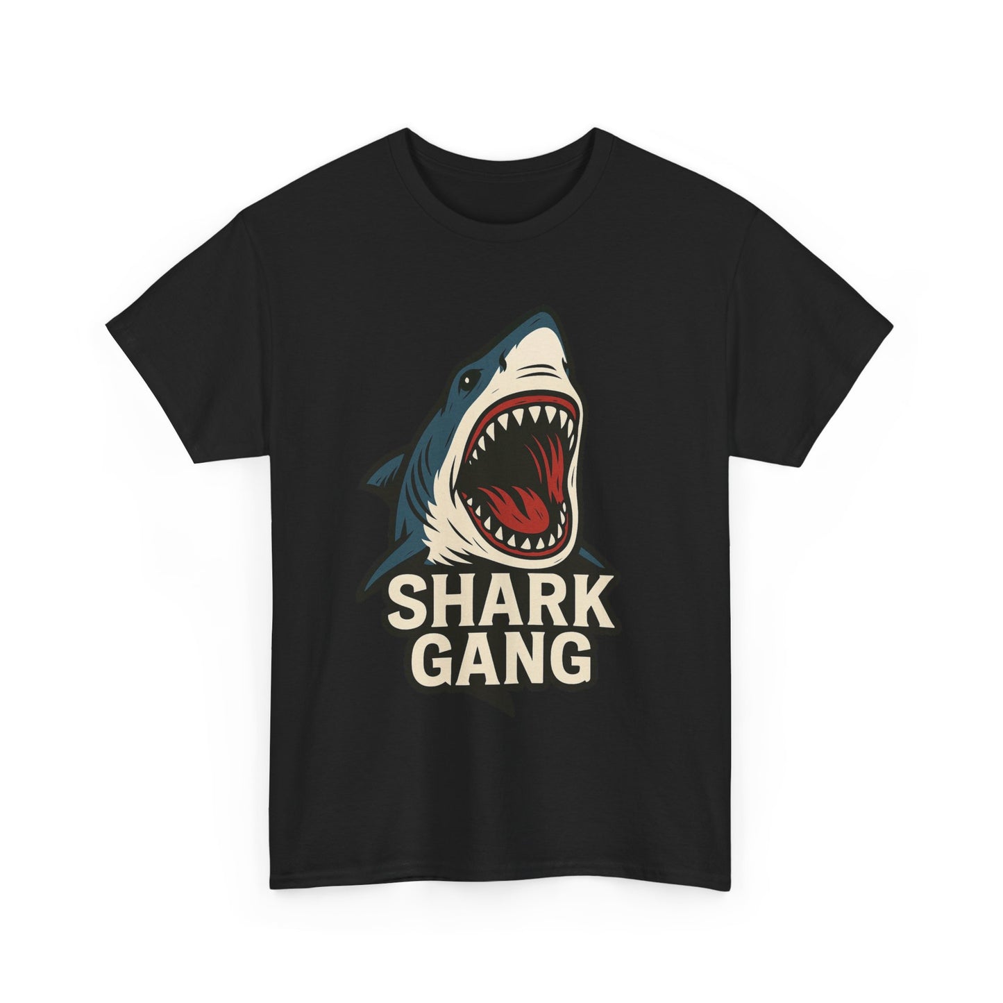 Shark Gang T-Shirt, Fun Graphic Tee, Underwater Enthusiast Shirt, Summer Casual Wear, Ocean Lover Gift