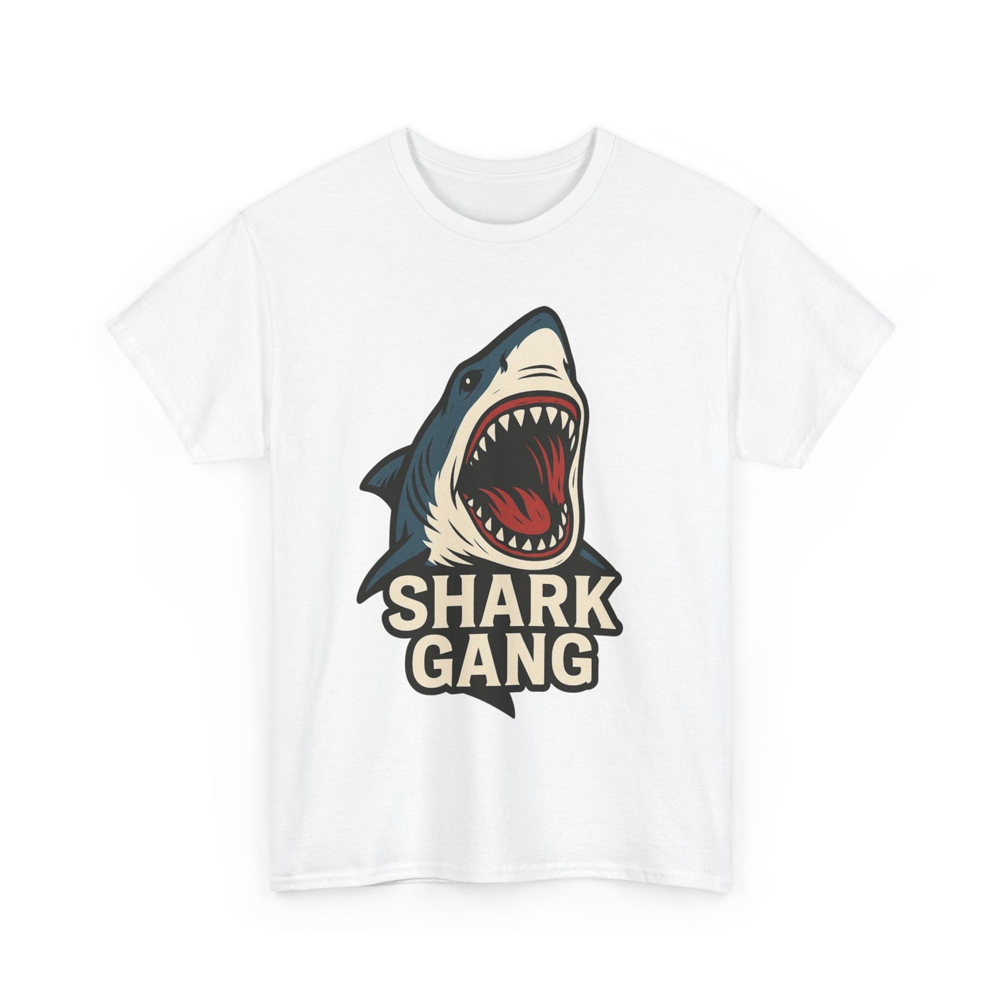 Shark Gang T-Shirt, Fun Graphic Tee, Underwater Enthusiast Shirt, Summer Casual Wear, Ocean Lover Gift