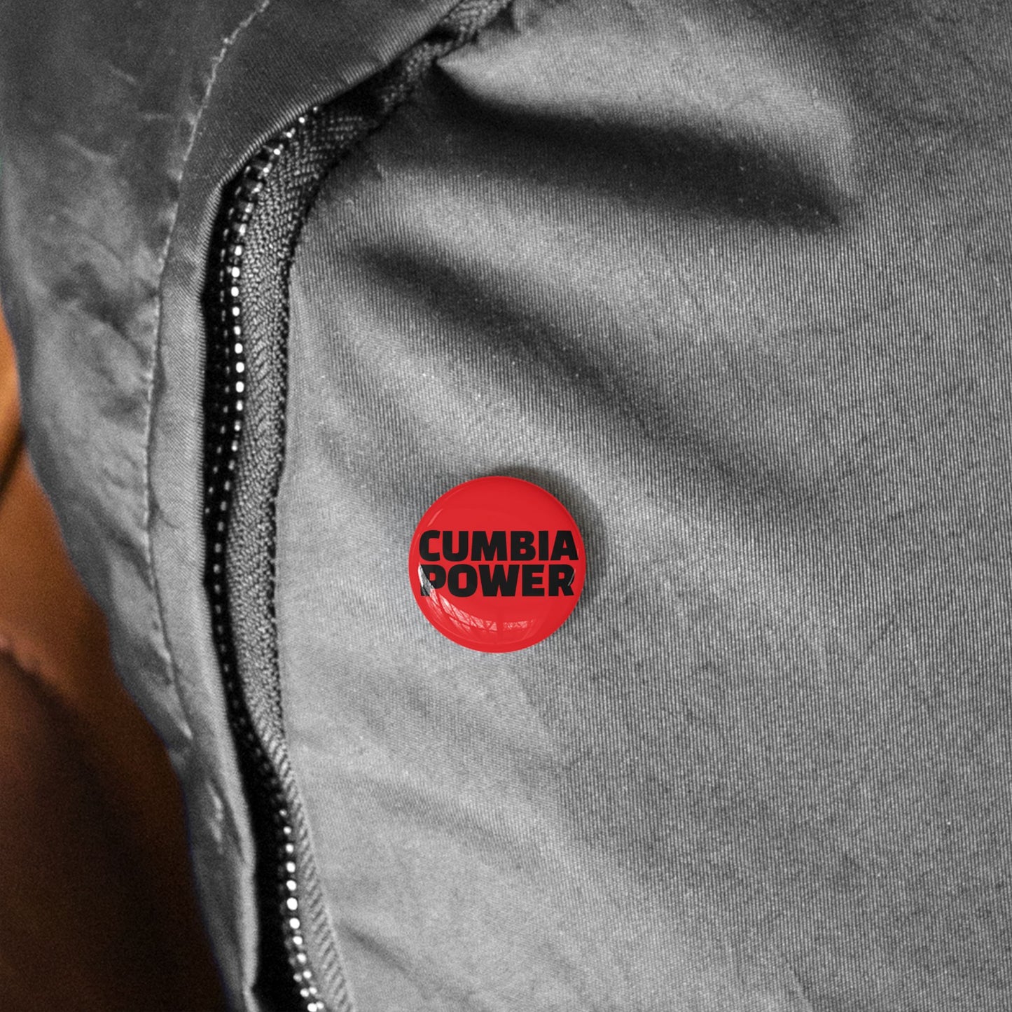 Cumbia Power Round Pins | Music Lover Badge, Statement Pins, Fun Accessories, Festival Gear, Gift for Friends