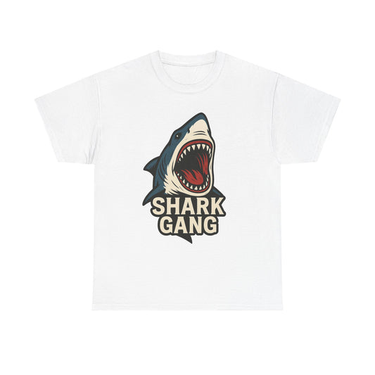 Shark Gang T-Shirt, Fun Graphic Tee, Underwater Enthusiast Shirt, Summer Casual Wear, Ocean Lover Gift