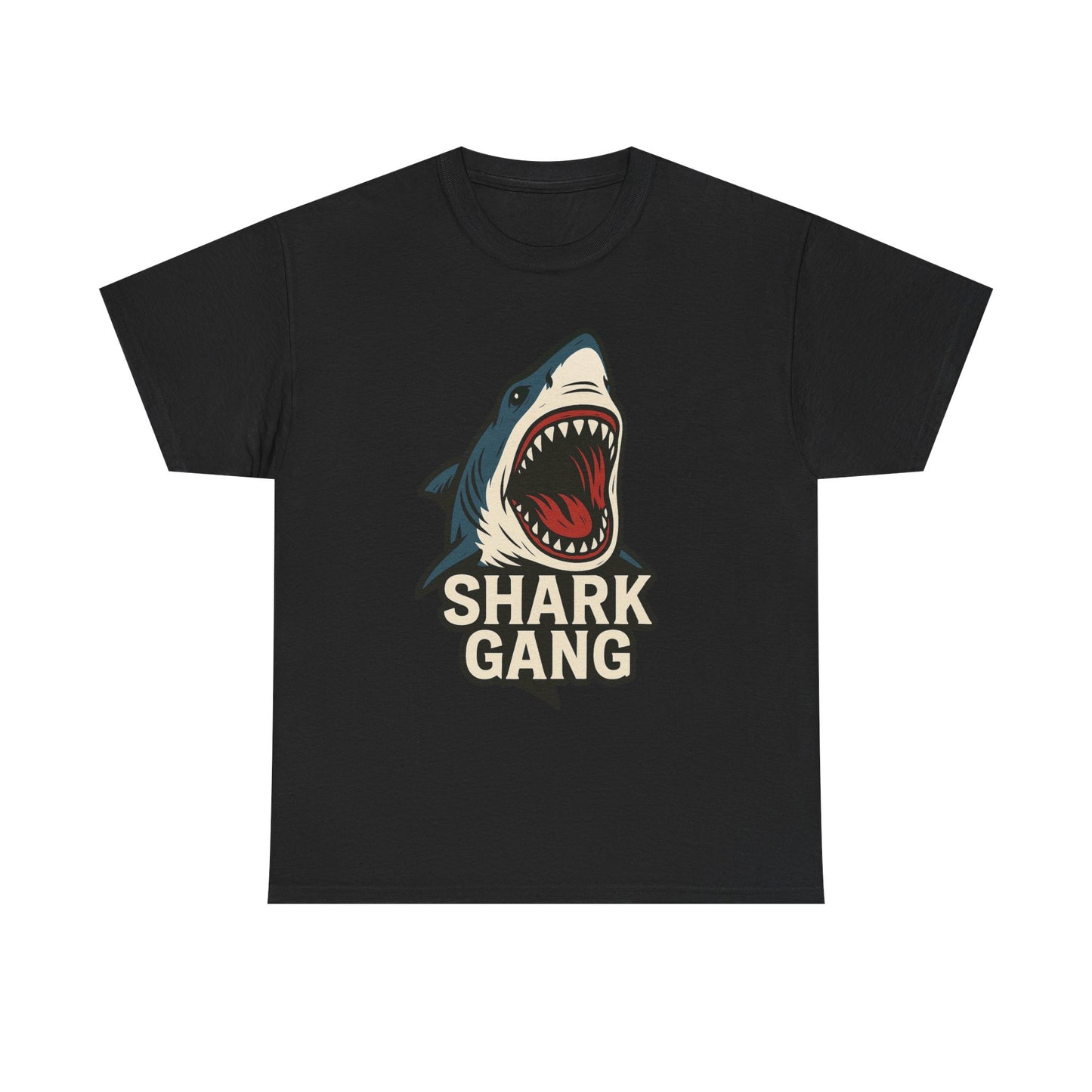 Shark Gang T-Shirt, Fun Graphic Tee, Underwater Enthusiast Shirt, Summer Casual Wear, Ocean Lover Gift