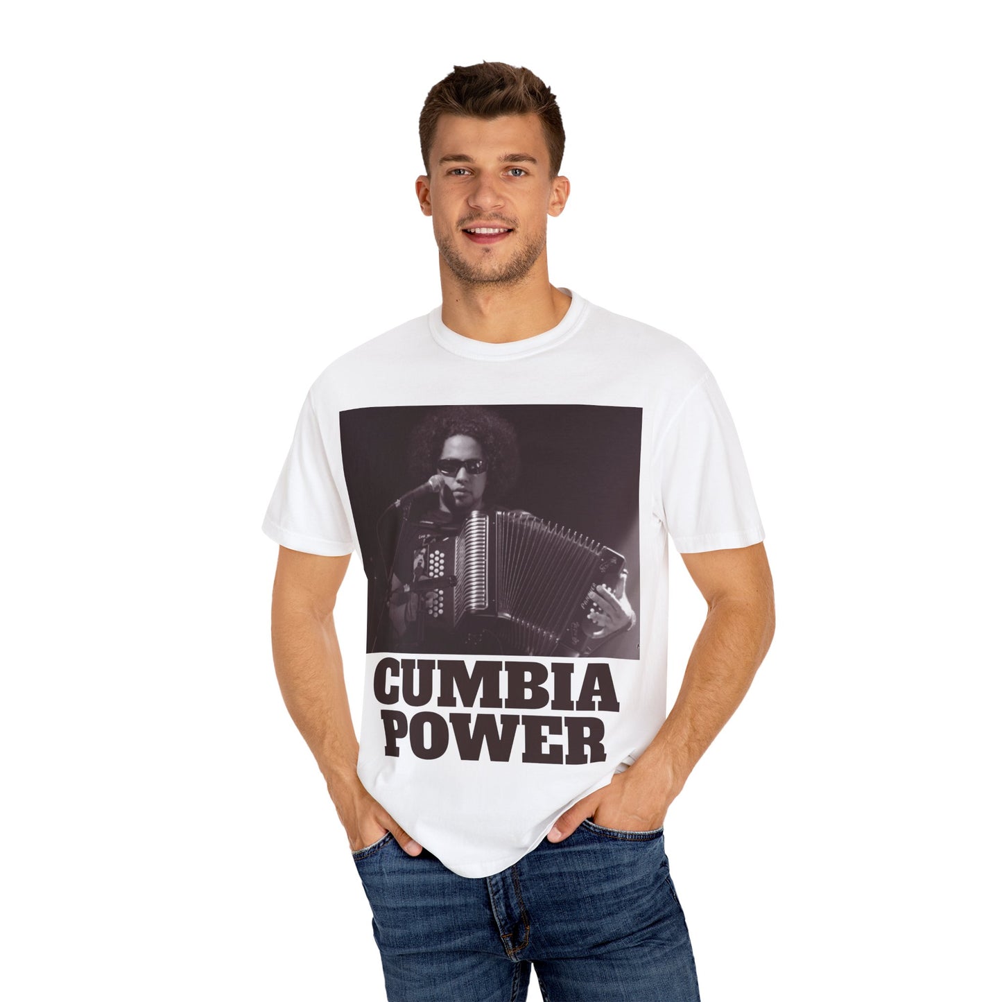 Cumbia Power Unisex T-Shirt, Retro Music Tee, Gift for Musicians, Festival Shirt, Vintage Style, Casual Wear